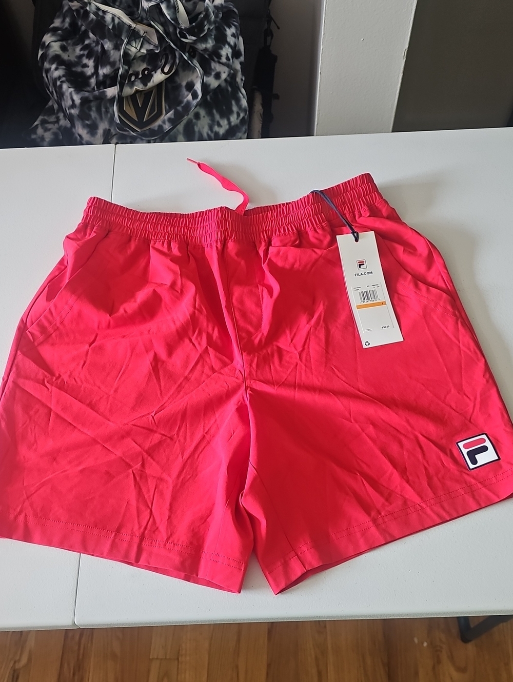 Fila Men’s Bright Pink Athletic Drawstring Shorts